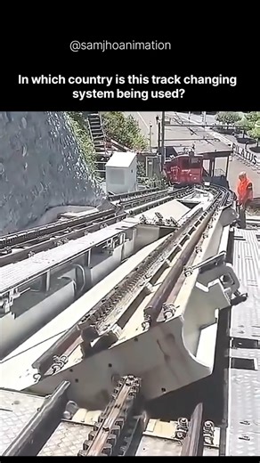 Train Track Change System #engineering #train #trackchange #locomotive #machine