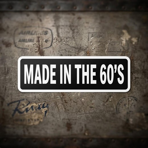 Made in the 60s Sticker Retro Vintage Vinyl Decal Waterproof Laptop Car Gift - Etsy