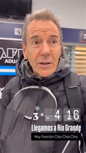 Rodolfo “Alacrán” Samsó on Instagram: "Cosas que pasan en las giras. Cha Cha Cha en Tierra del Fuego (18/12 Río Grabde 19/12 Ushuaia)"