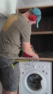 You would not believe the effort - Washing machine cabinet #diy #homerenovation #woodworking