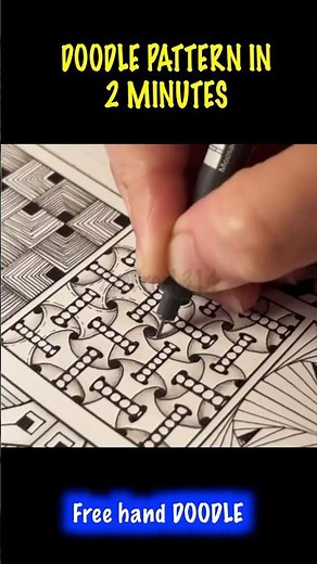 #29 Easy Doodle Patterns | Step-by-Step Art Tutorial for Beginners #shorts #ArtMadeEasy #DoodleArt
