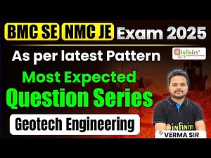 BMC NMC Most Expected Question Series | Geotech Engg. | 01 | NMC JE 2025 | BMC SE 2025 | #bmc