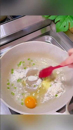 Quick breakfast hack: fluffy egg pancake #breakfast #hacks #shorts