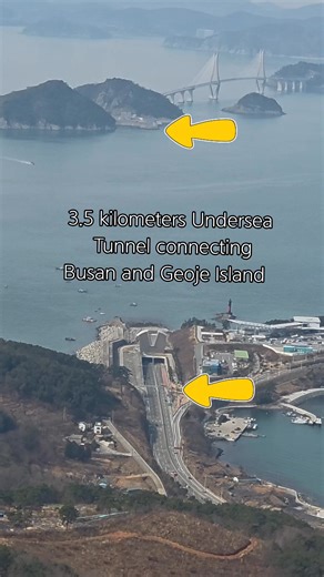 3.5 kilometers undersea tunnel connecting Busan City and Geoje Island South Korea #fyp #foryourpage #Amazing #korea Daria Reyes | Daria in Korea
