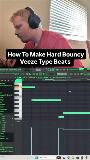 How To Make Hard Bouncy Veeze Type Beats #beats #producer #flstudio #veezetypebeat #trap #tutorial