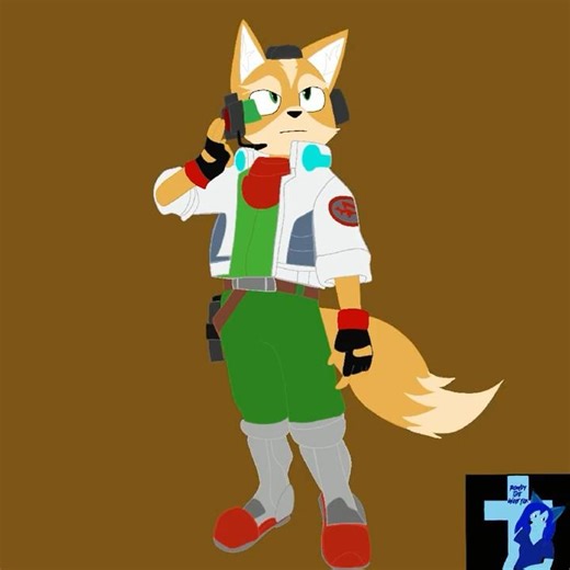 Speed drawing of Fox McCloud from Star Fox in my art style