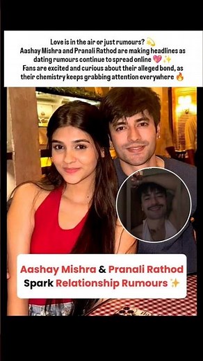 Dating rumors swirl as Aashay Mishra and Pranali Rathod’s chemistry wins hearts online. 💖✨ #shorts