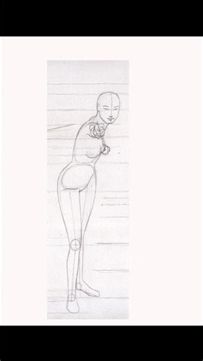 Drawing a Dynamic Pose from Every Angle (360°) | Pose 06