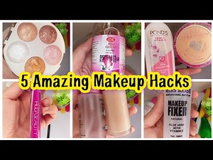 5 Amazing Makeup Hacks part 2| 5 minutes makeup hacks| makeup hacks for girls| makeup tricks