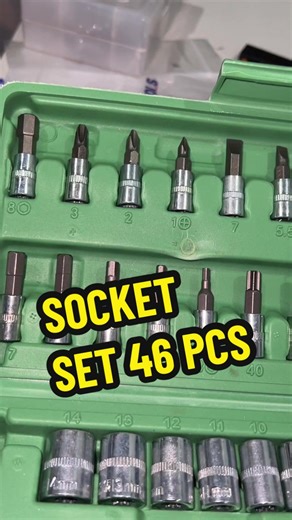 Complete 46-Piece Spanar Box Socket Wrench Set