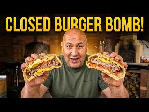I made a closed burger... and inside it's just a banger 🔥 Perfect recipe