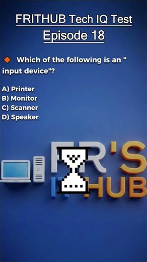 Which is an Input Device? Tech Quiz 18 #shorts