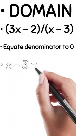 Domain Of Functions - Practice Problem #maths #education