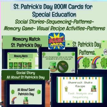St. Patrick’s Day BOOM Cards Special Education Interactive Digital Activities