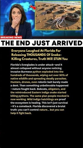 EveryoneLaughed AtFlorida For ReleasingTHOUSANDS OfSnake-Killing CreaturesTruth Will STUN You#viral