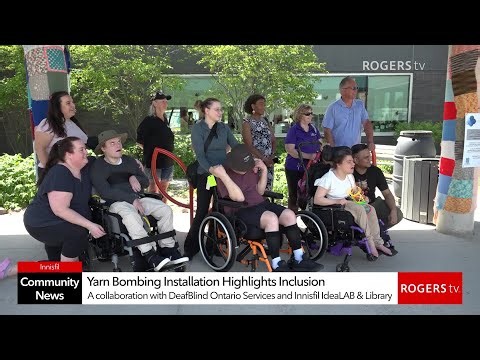 Yarn Bombing Installation Highlights Inclusion | Rogers tv