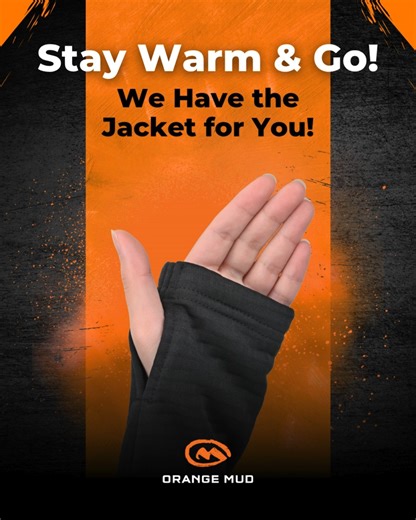 Don't let the cold stop your adventure! The Adventure Jacket is here to the rescue. ️ #OrangeMud #AdventureJacket #ColdWeatherGear #WinterRunning #MountainBiking #OutdoorAdventures | Orange Mud | Facebook