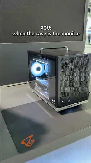POV: Your PC Case Just Became a Gaming Monitor 🤯 with AORUS C510 GLASS INFINITY