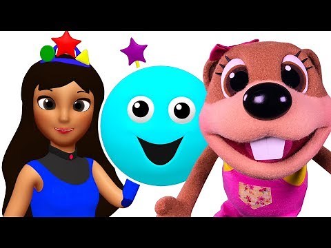 Princess Shapes Song "Mr. Circle" + More | Baby ABCs, Wash Hands, Learn Vegetables, Color Bus