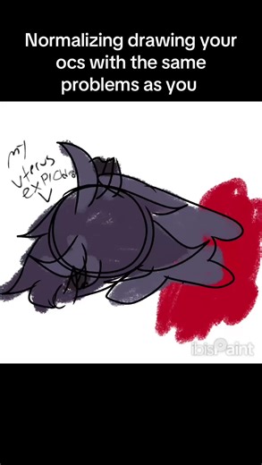 My uterus exploded so Chainsaw will suffer with me (it’s his first deriord) #artist #trend #artok #hazbinoc #fyp