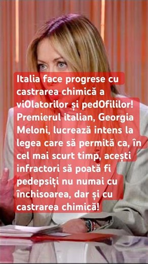 ‼️INCREDIBIL! Ce le pregătește Italia abuzatorilor?