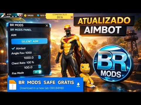 🔰 NEW FREE FIRE BR MOD MENU FREE AND UPDATED 🔰 FREE FIRE BR MOD MENU SAFE ANTI-BAN 2026