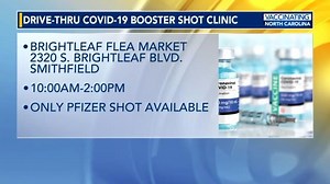 Drive-thru clinics open for people seeking Pfizer's COVID-19 booster shot