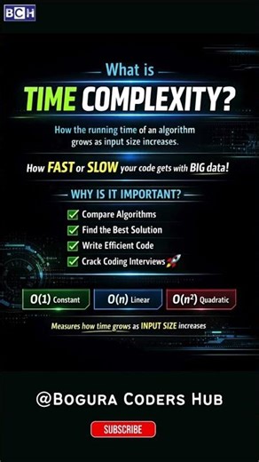What is Time Complexity? |Stop Writing Slow Code Learn Time Complexity NOW ⚡|Crack Coding Interviews