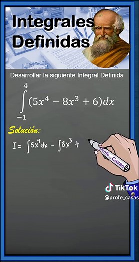 Ejercicio de Integrales Definidas con el Profesor Víctor