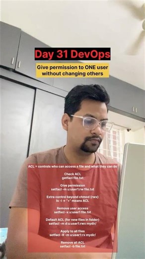 ACL = advanced permissions in Linux beyond chmod