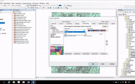ArcGIS系列教程基础篇：符号化显示（symbology）
