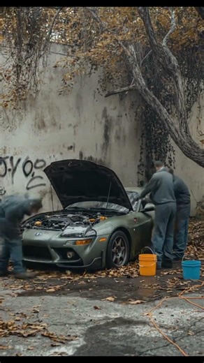 Abandoned Toyota Supra Restoration in an Autumn Jungle 🍂 | Cinematic Transformation#shorts