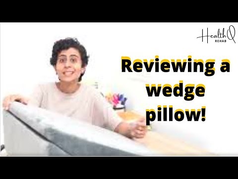 Reviewing a wedge pillow and sharing its uses with you!
