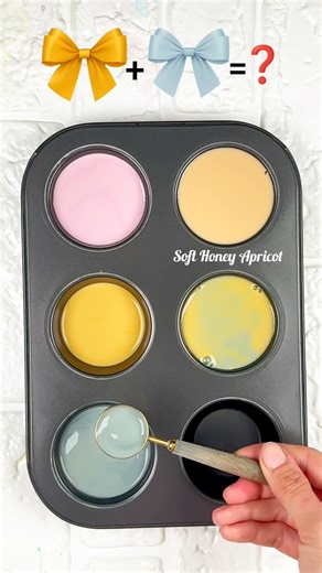 “Soft Pastel Color Mixing | Blush Pink, Golden Yellow & Sage Grey Palette” #colorpalette #artshorts