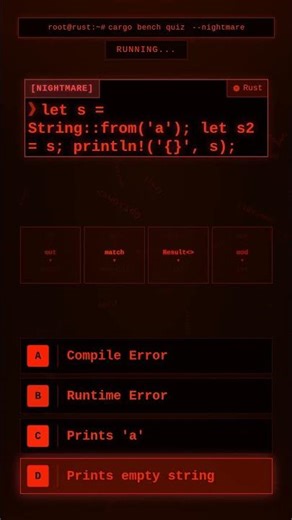 Rust Ownership: Moving Strings