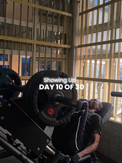 Day 10 of 30 No Ego Lifts, Gradual Growth seen. We go harder in week 3! #legday #fypp #gymtok #gym