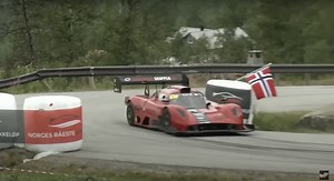 Watch A NASCAR V8-Powered Stealth B7 Rip Up A Norwegian Hill