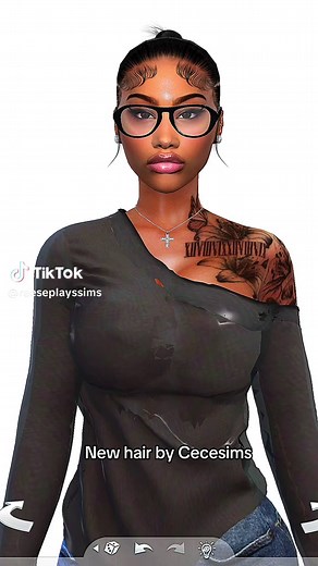 New hair by #darkpink #fyp #sims4 #trending #gaming