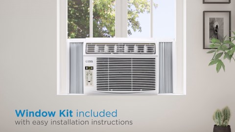 Commercial Cool 12,000 BTU 115V Window Air Conditioner Cools 550 Sq. Ft. with Remote Control in White CWAM12W6C