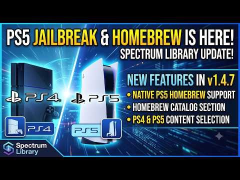 PS5 & PS4 Homebrew Update: Spectrum Library 1.4.7 Setup & New Features!