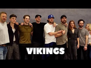 Gustaf Skarsgård, Alex Høgh Andersen, Clive Standen and the cast of Vikings reunited in Paris
