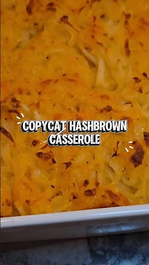 Copycat Cracker Barrel Hashbrown Casserole | Cheesy, Easy, and Crispy 🥔🧀 #comfortfood #foodie