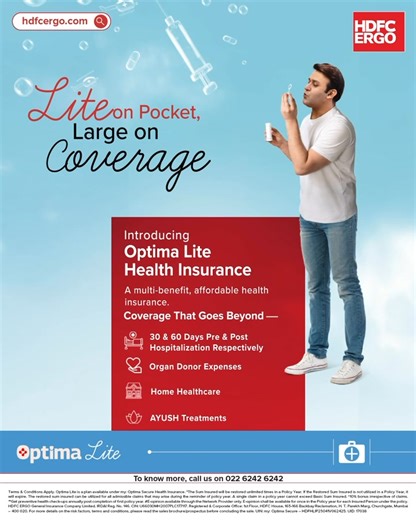 5.7M views · 2.4K reactions | Optima Lite Health Insurance is here! More benefits, less cost. Unlimited restorations, preventive checkups and expert E - opinions all without breaking the bank. Because great coverage should always be within reach! 欄 #HDFCERGO #OptimaLite #HealthInsurance #AffordableCoverage #SecureYourHealth #SmartHealthCare Check it out right here! - https://lnkd.in/dqUC3qDs | HDFC ERGO General Insurance Company Limited | Facebook