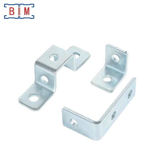Galvanized P1326 Metal Corner Brace 90 Degree 3 Hole Bracket for Rack and Frame Assembly