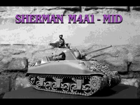M4A1 SHERMAN TANK MID by Border Models - The complete assembly session