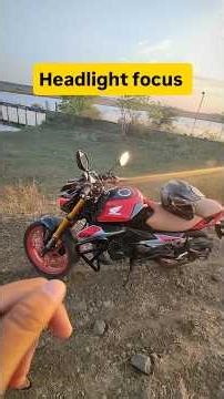headlight focus adjustment in honda bike