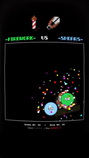 Firework VS Shears Simulation
