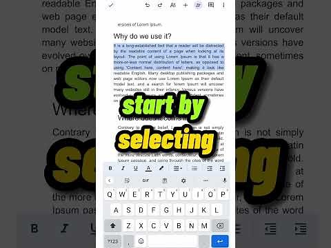 #shorts How To Highlight Text In Google Docs