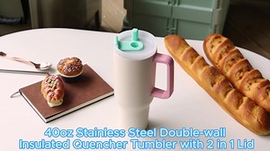 40oz Insulated Double Wall 304 Stainless Steel Water Tumbler With Modern Design Lid for Presents Premium Mug