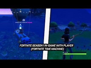 How to play *Fortnite Season 1 in-game using a character!* (Fortnite Time Machine!)